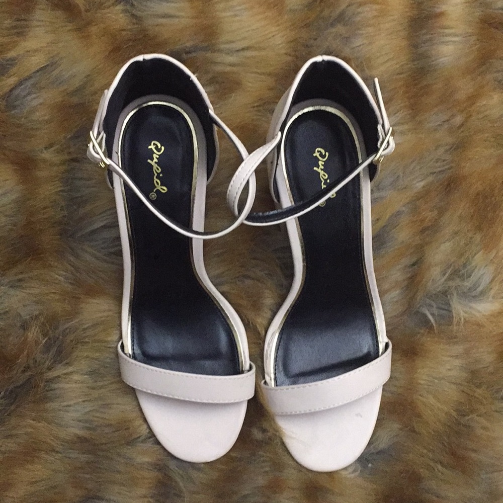 ⏳💎NUDE slit chunky heel sandal - Picture 4 of 8